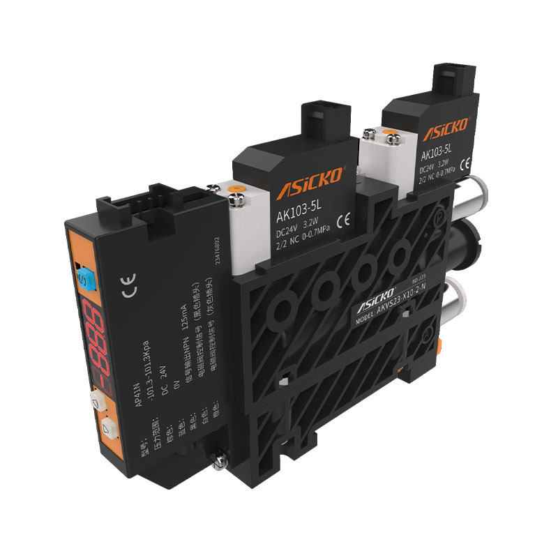 ASICKO Integrated Vacuum Generator Integrated AKVS23 With Destruction Valve Suction And Break Control Large Flow Vacuum Valve