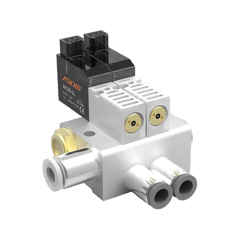 10mm Two-Position Three-Way Large Flow Direct-Acting Solenoid Valve Positive And Negative Pressure Universal AK105 3QRB VQD112