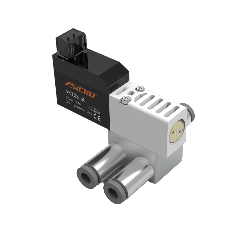 10mm Two-Position Three-Way Large Flow Direct-Acting Solenoid Valve Positive And Negative Pressure Universal AK105 3QRB VQD112