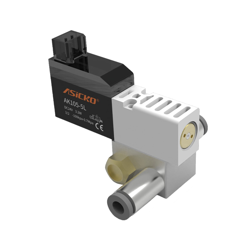 10mm Two-Position Three-Way Large Flow Direct-Acting Solenoid Valve Positive And Negative Pressure Universal AK105 3QRB VQD112